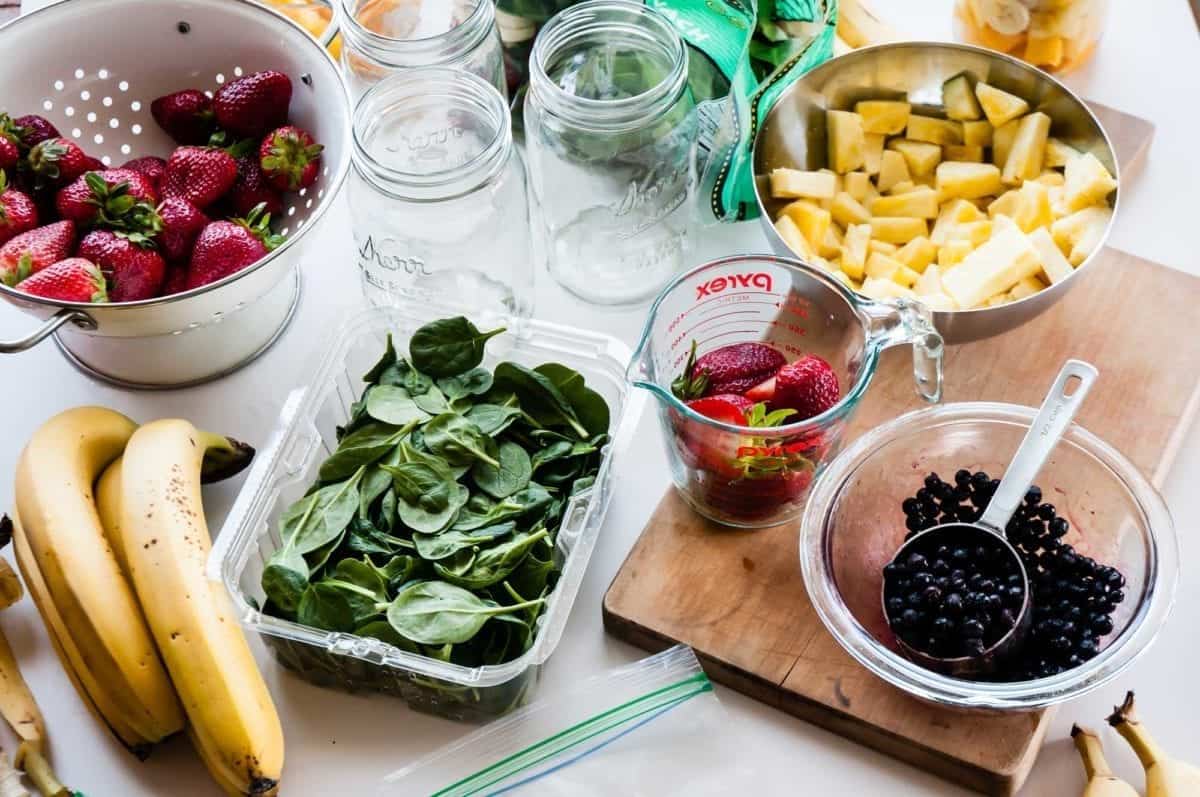 Smoothie ingredients used to prep ahead