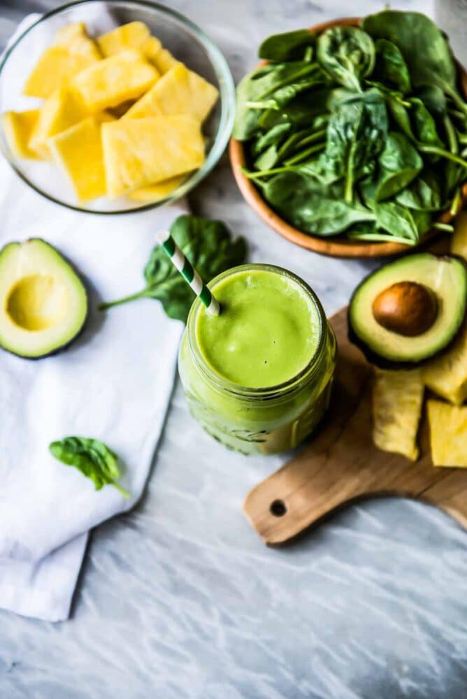 We've figured out how to get clear skin with this cleansing green smoothie.