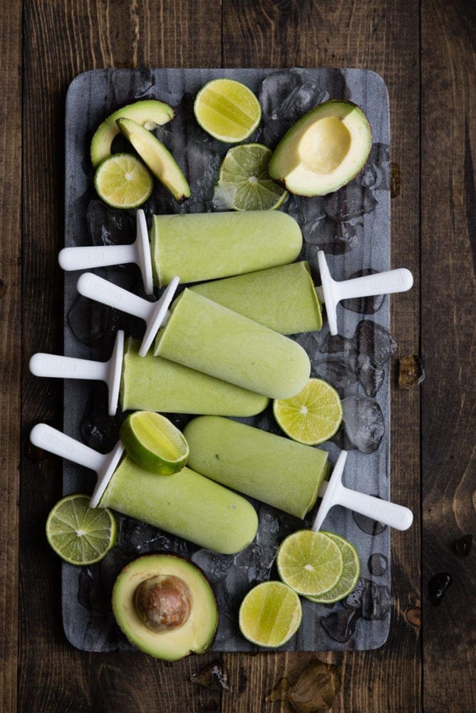 healthy avocado homemade popsicles