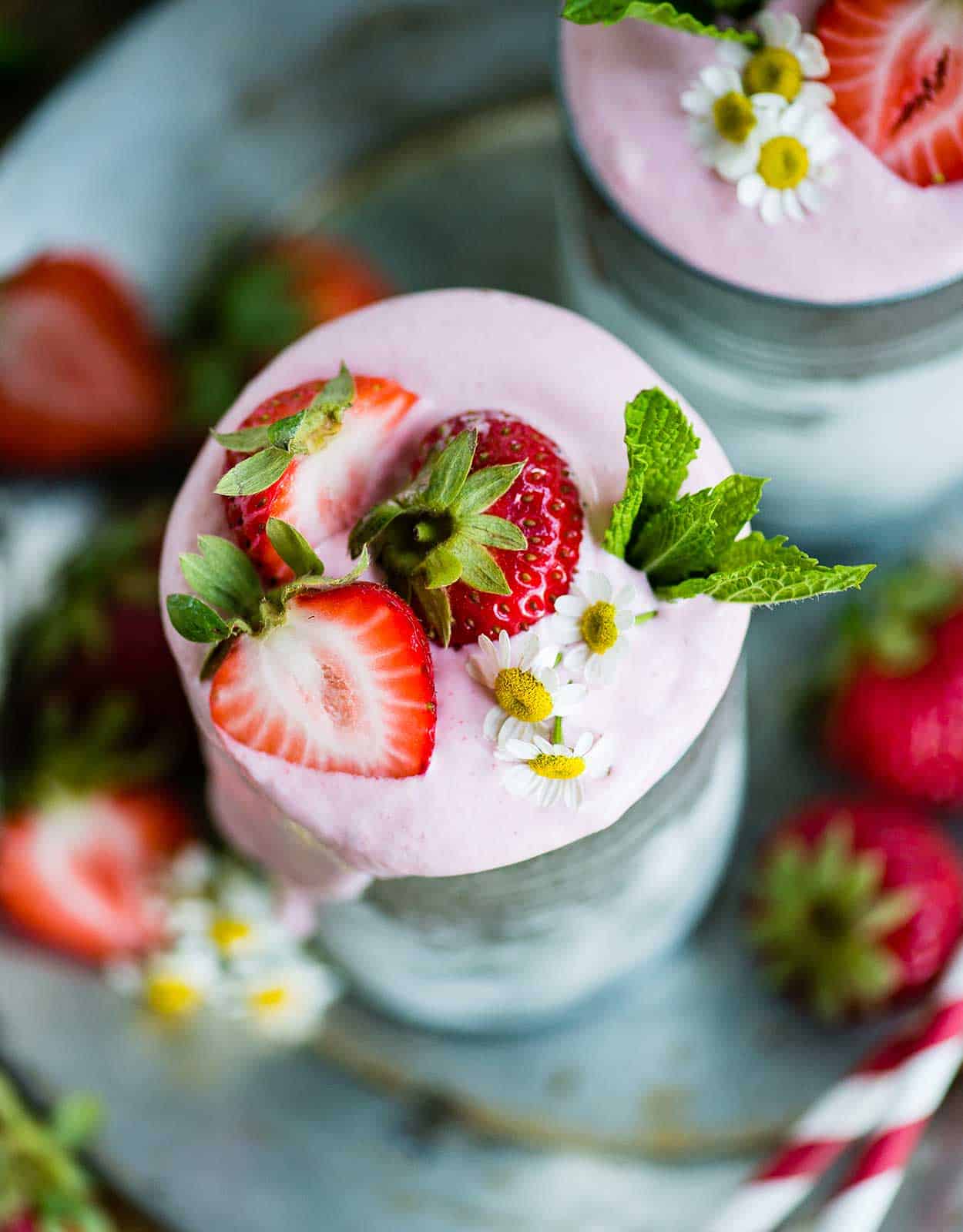 Strawberry Vegan Milkshake recipe