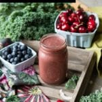 Cherry Smoothie | SimpleGreenSmoothies.com #vegan #plantbased #greensmoothie #cherrysmoothie