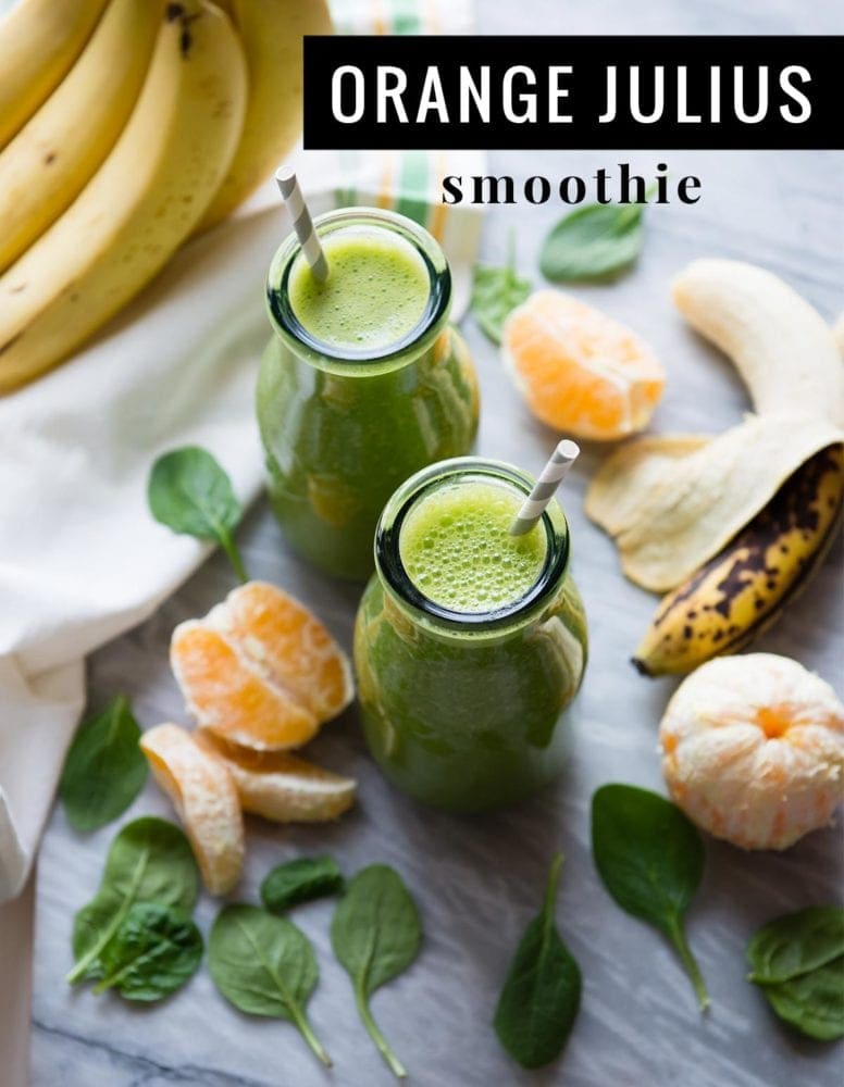 Orange Julius Smoothie | SimpleGreenSmoothies.com #vegan #plantbased #greensmoothie #spinachsmoothie