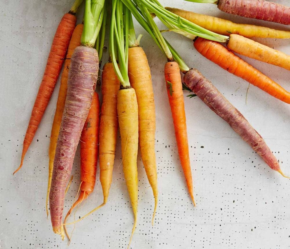 rainbow carrots.