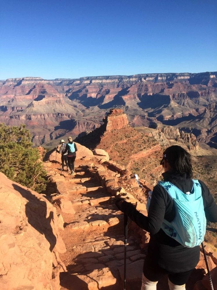 View from South Kaibab trail of the Grand Canyon.