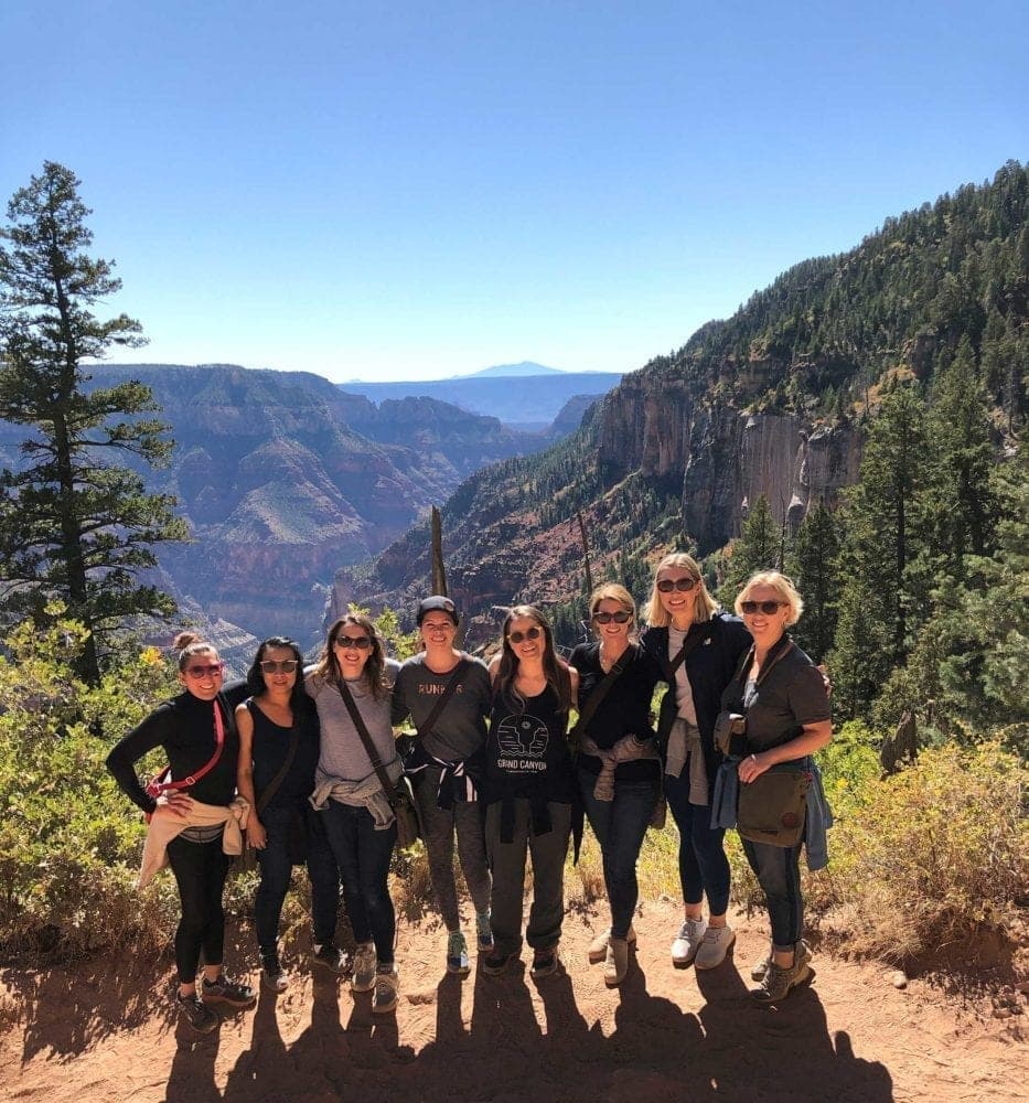 Assessing the Grand Canyon trail conditions the day before