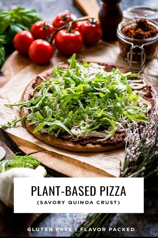 Plant-Based Pizza recipe with quinoa crust