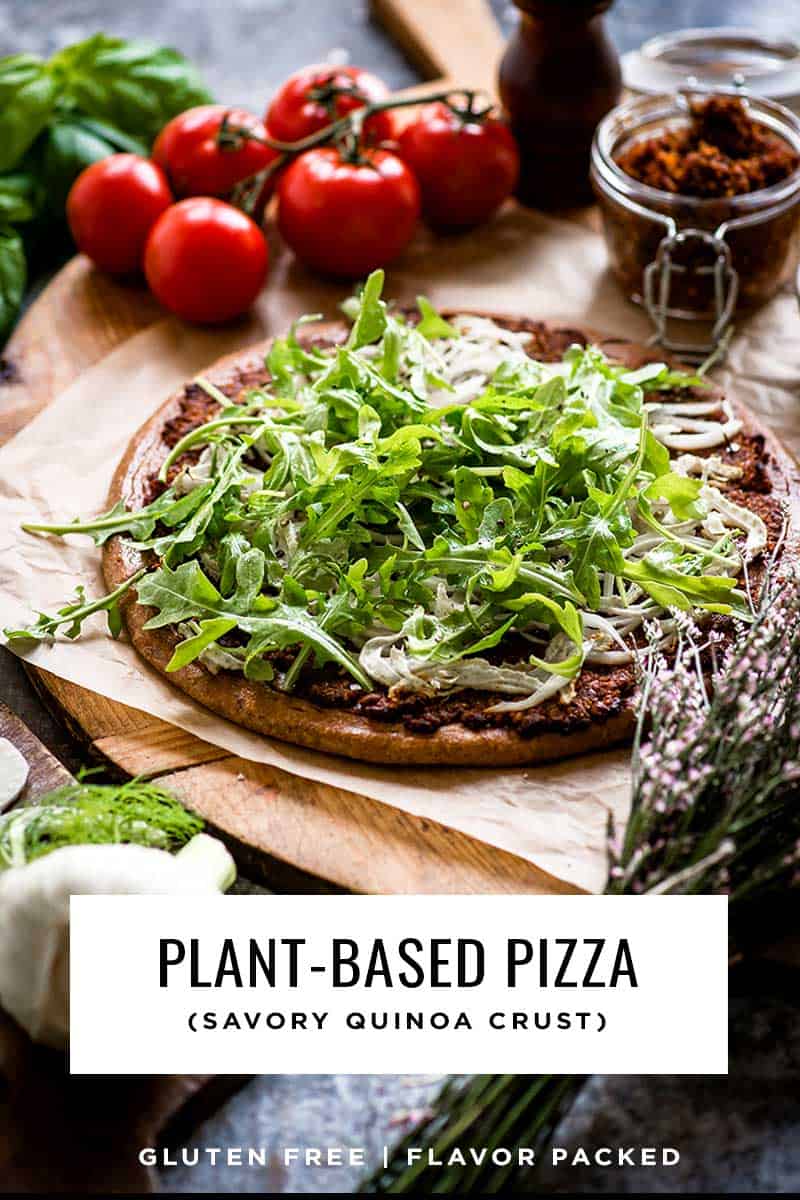 Plant-Based Pizza recipe with quinoa crust