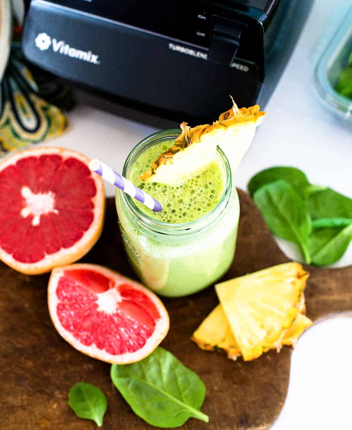 energy smoothie using fruit and vegetables