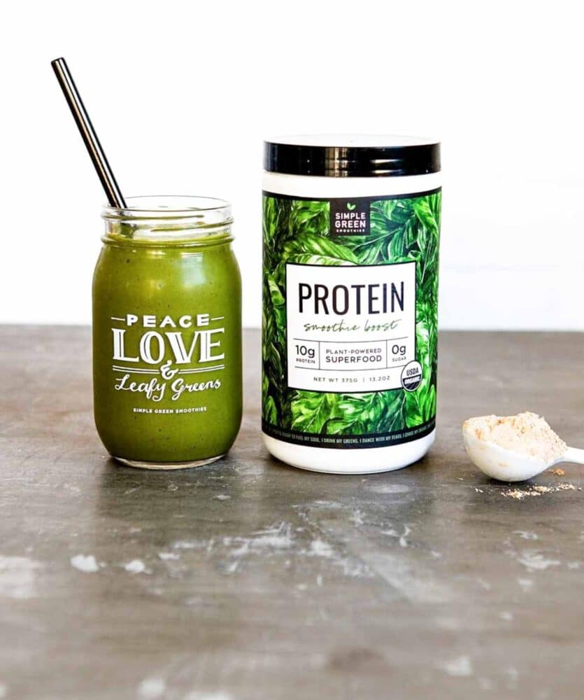 homemade protein powder from Simple Green Smoothies is a hemp protein powder