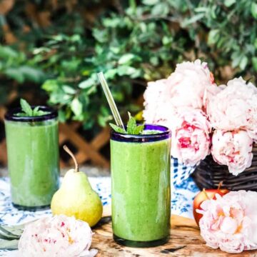 Green smoothie recipe for glowing skin