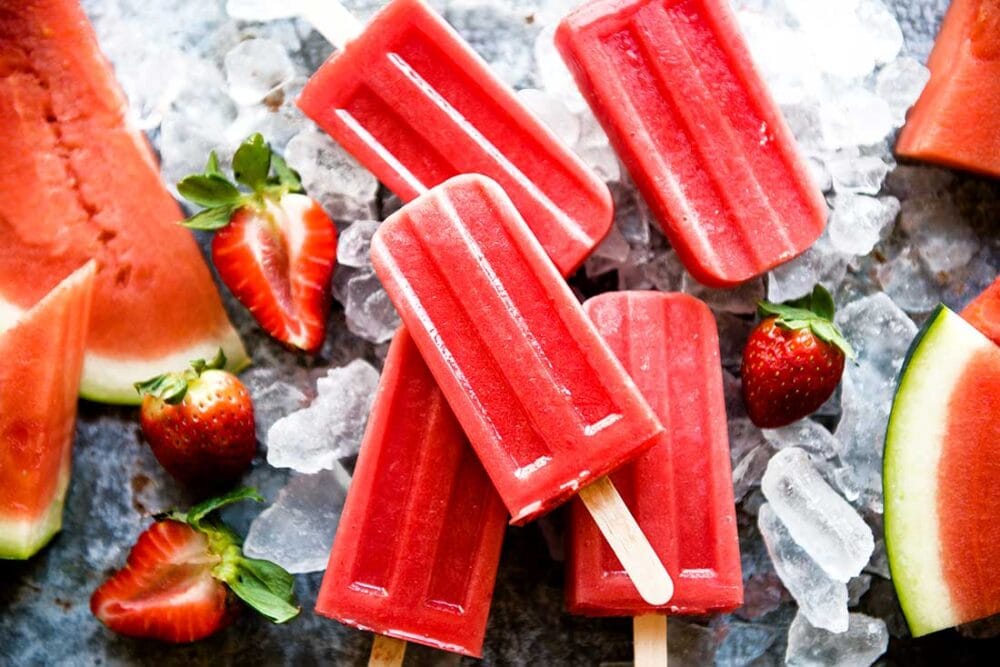 Watermelon popsicles