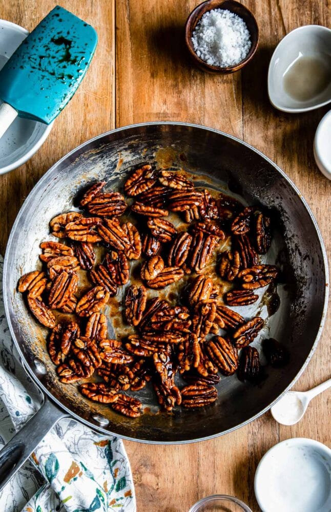 perfectly browned praline pecans