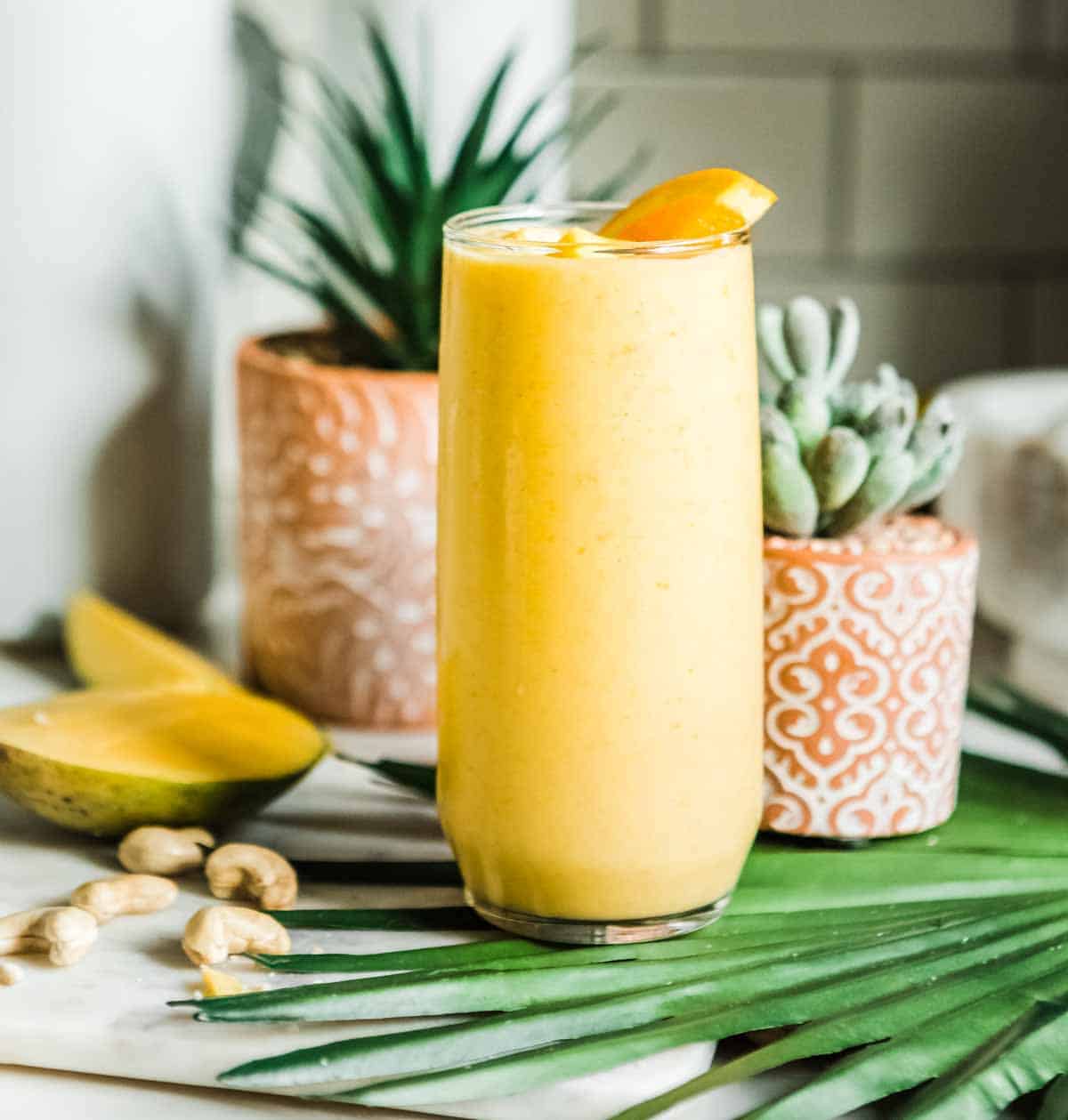 Creamy Mango Smoothie | Tropical, Immunity Boosting + Plant-Based