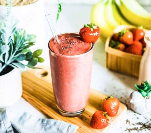 Strawberry Banana Smoothie With A Twist — Delightfully Sweet