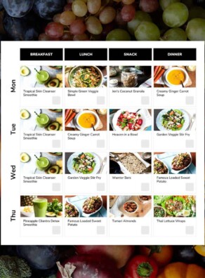 One week weight loss meal plan