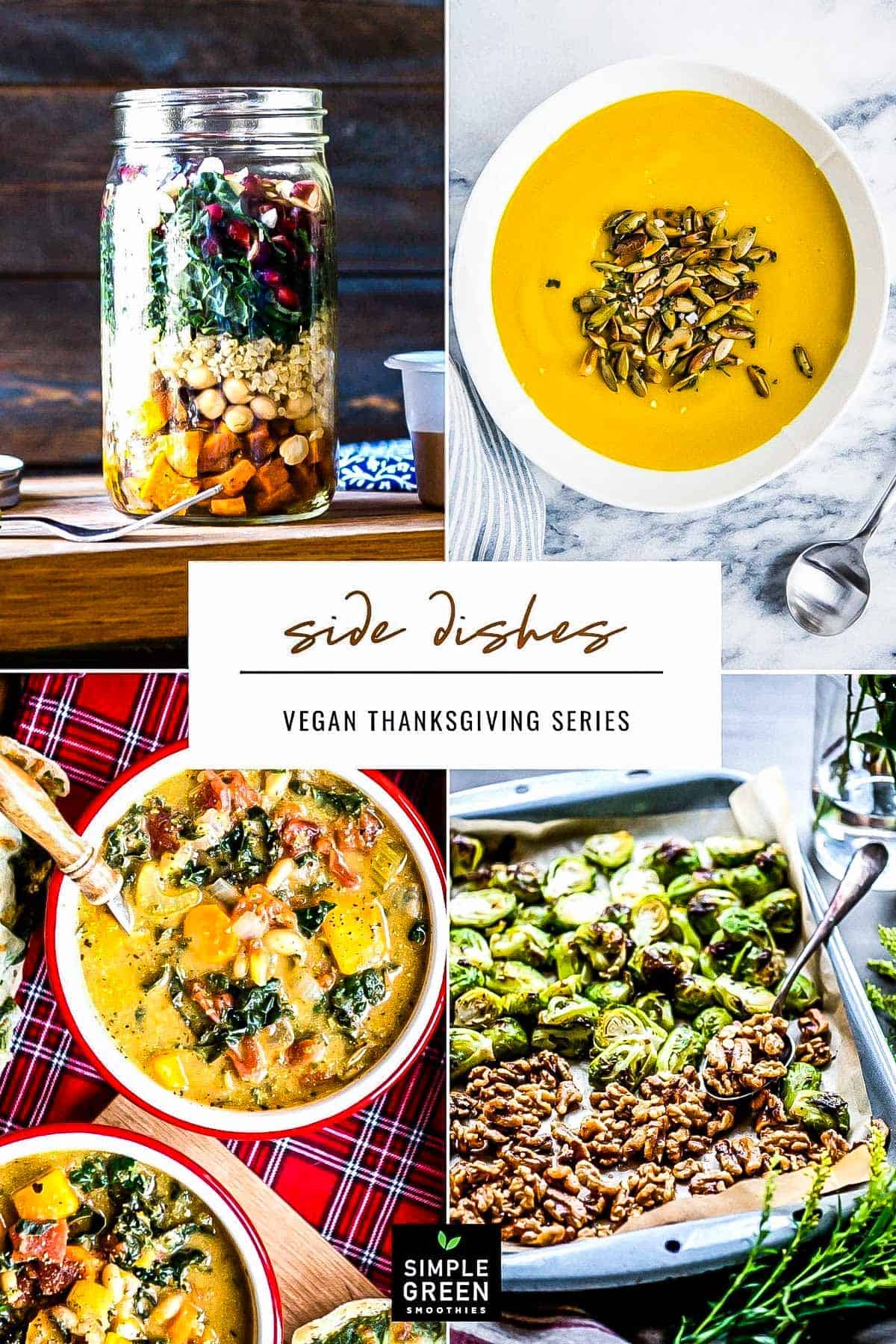 A festive lineup of vegan Thanksgiving side dishes