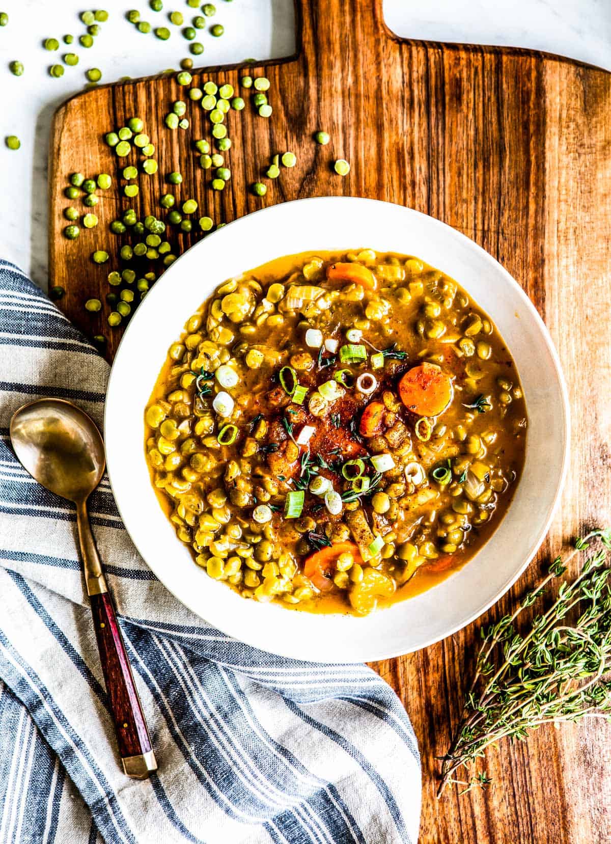 Vegetarian split pea soup recipe