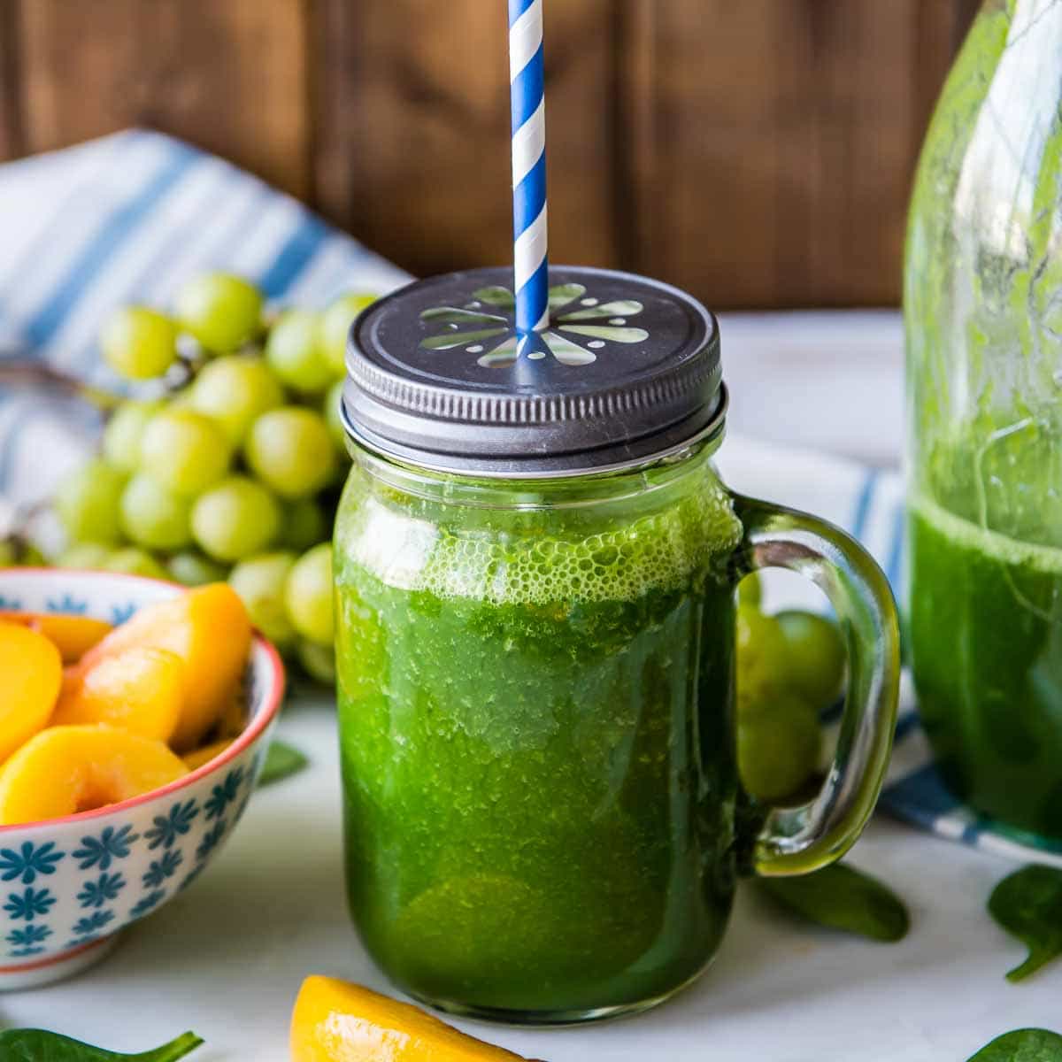 Peach Spinach Smoothie - Simple Green Smoothies