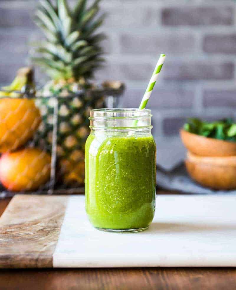 Green smoothie for acne twice per day