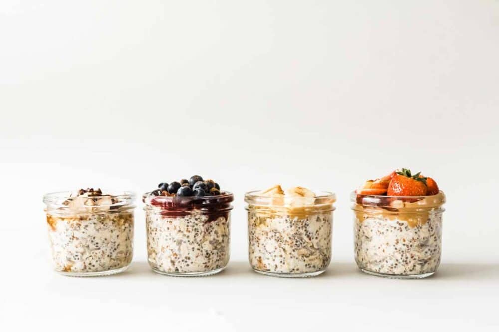 Mason Jars For Overnight Oats Chia Pudding Yogurt Salad - Temu