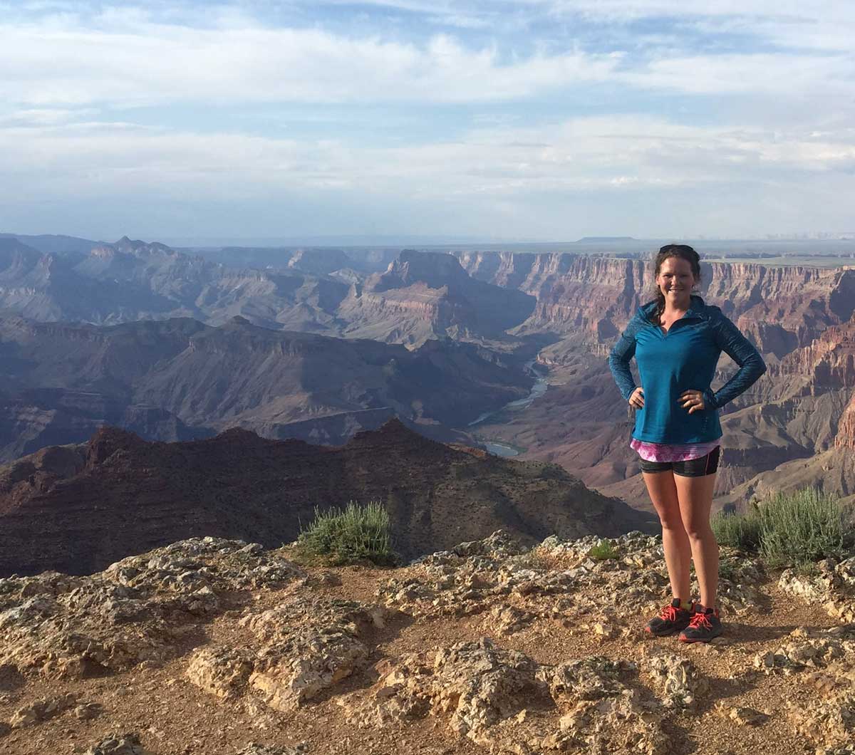 Holly's experience with the 21-day cleanse. Shown standing off to the side with the grand canyon in the background.