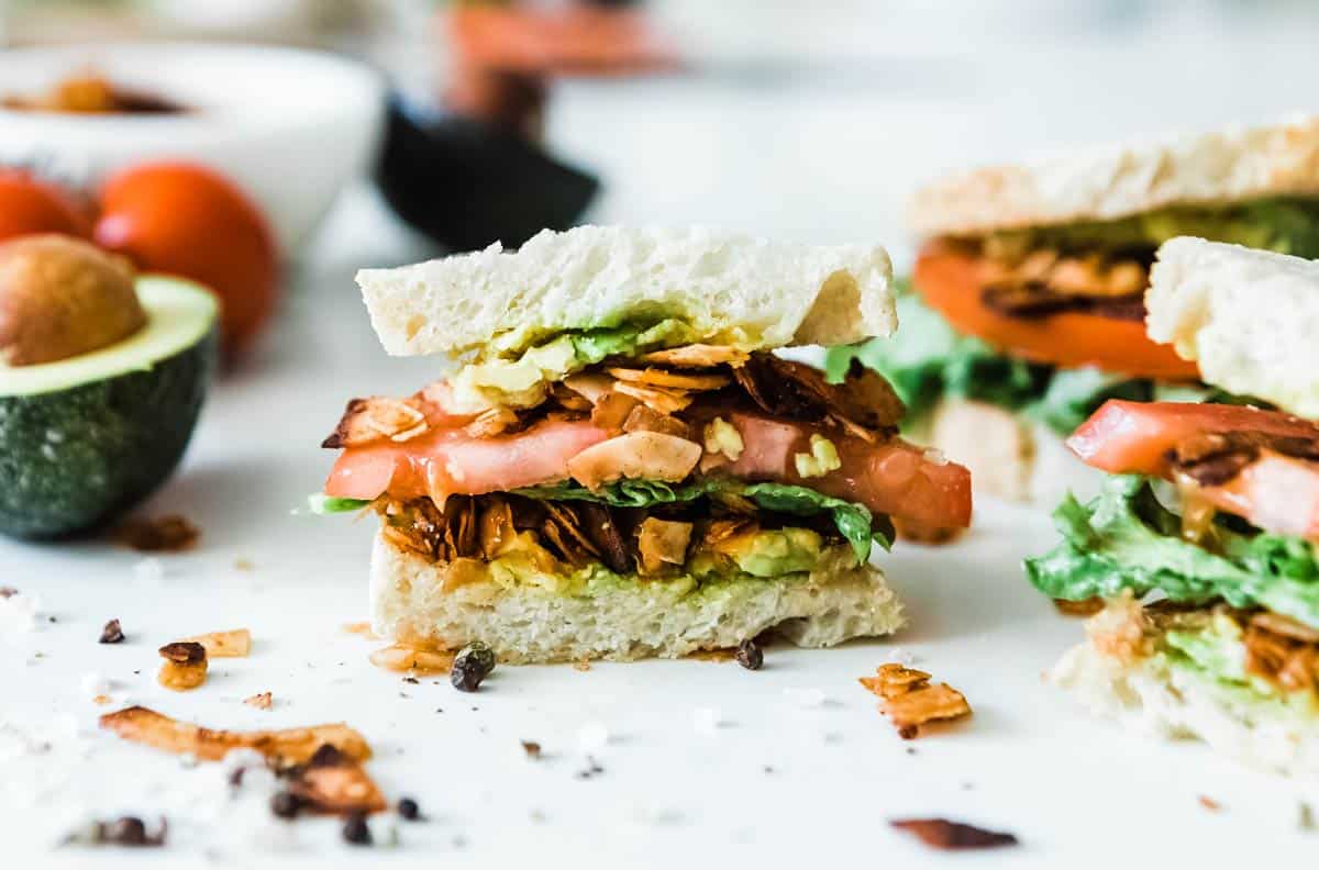 Coconut Bacon Vegan BLT