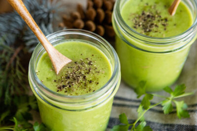 Bieler’s blended vegetable soup ready to enjoy