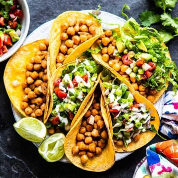 chickpea tacos that are delicious + nutritious