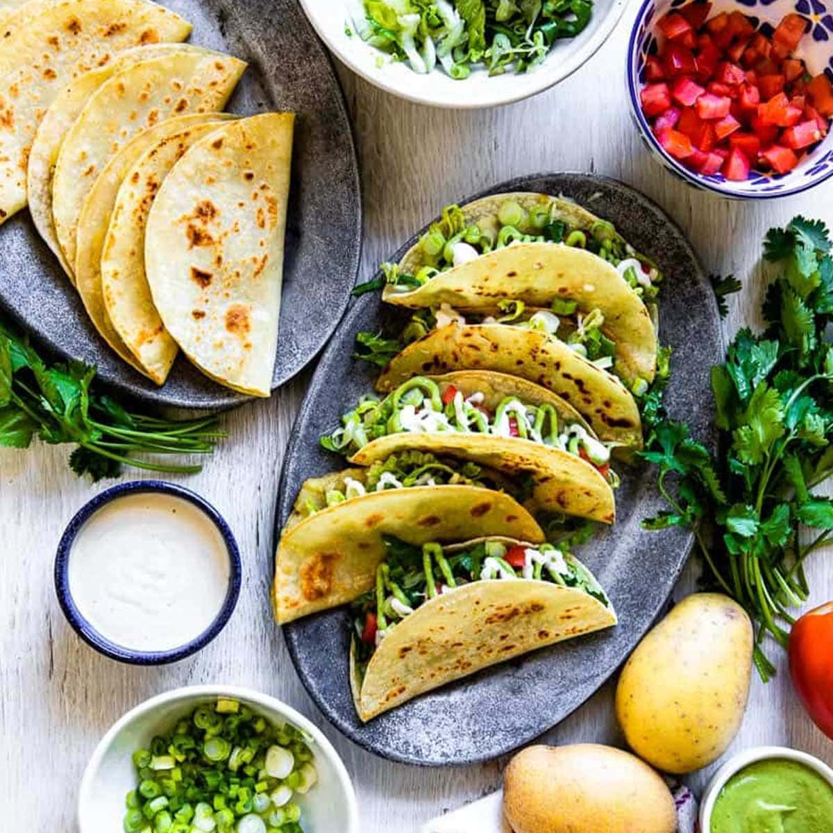 Tacos de Papas (Crispy Potato Tacos) Crispy Potato Taco Recipe