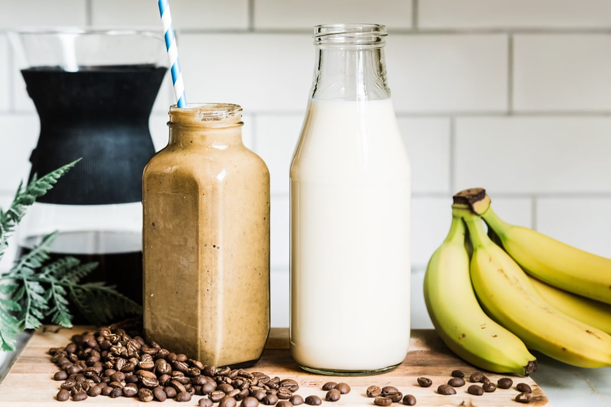 Easy coffee smoothie ready to enjoy