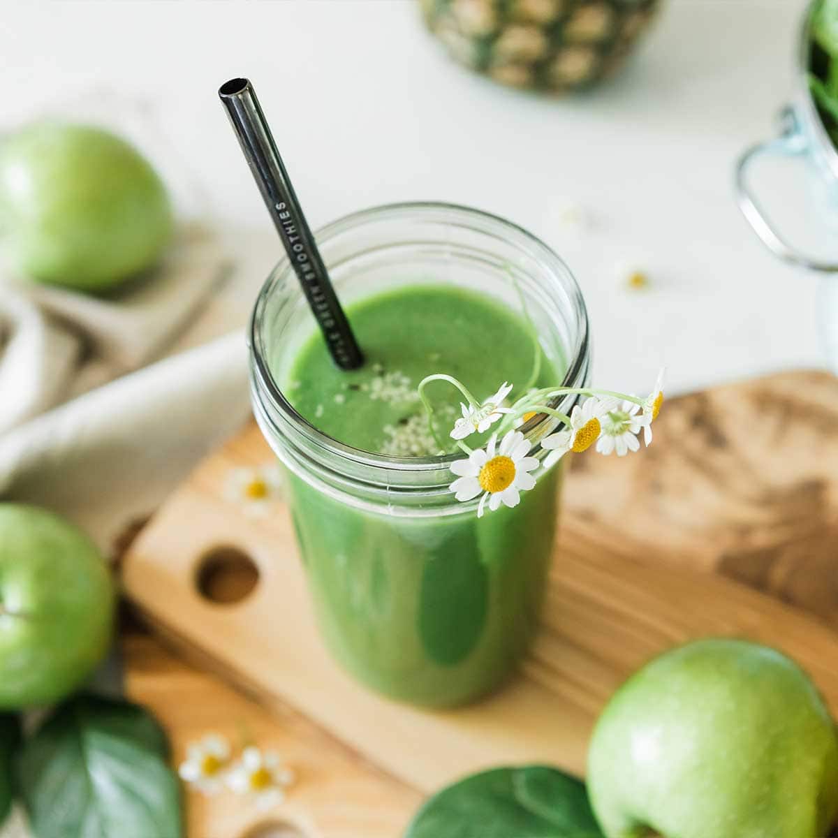 Green Apple Smoothie - Pineapple & Green Apples