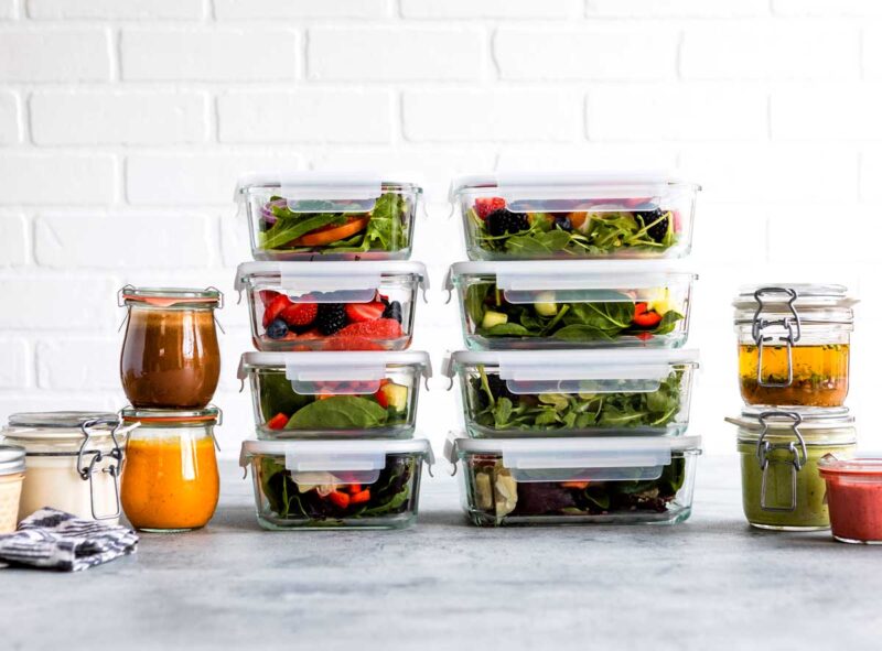 How to Meal Prep Salads - Best Containers, Recipes + Tips