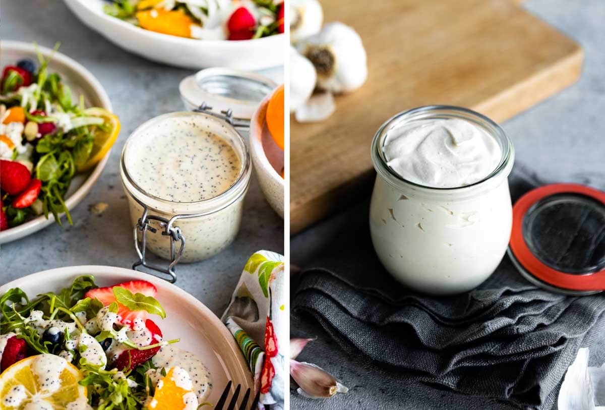 homemade salad dressing recipes to use with meal prep salads