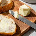 Homemade vegan butter ready to be enjoyed