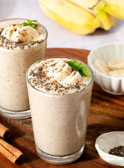 This banana protein shake recipe will rock you tastebuds and leave you full.