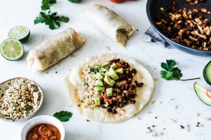 Bean and Rice Burritos Simple Green Smoothies