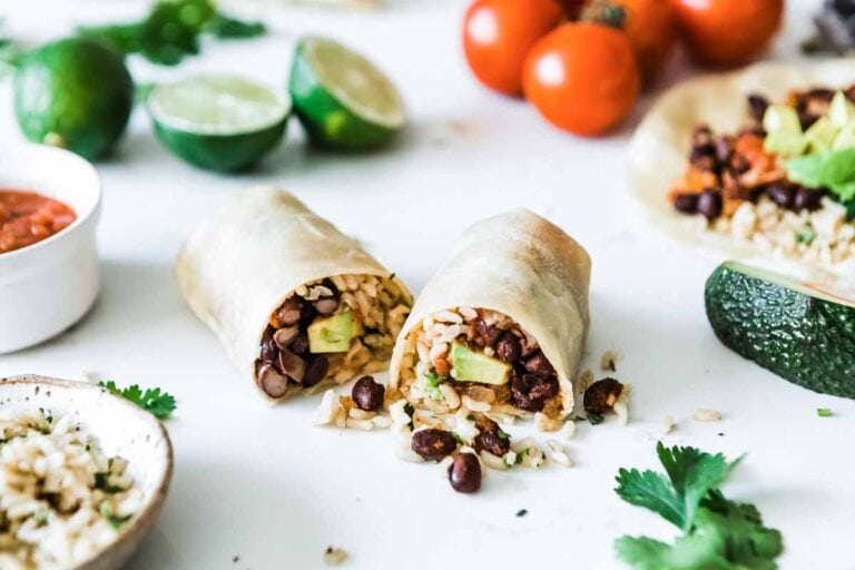 Bean and Rice Burritos Simple Green Smoothies