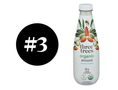 Third best almond milk brand is three trees.