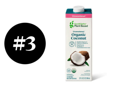 Good & gather unsweetened coconut milk brand carton