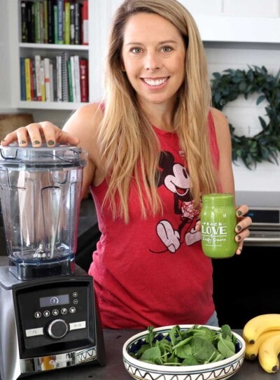 Women in kitchen with Vitamix blenders for sale.