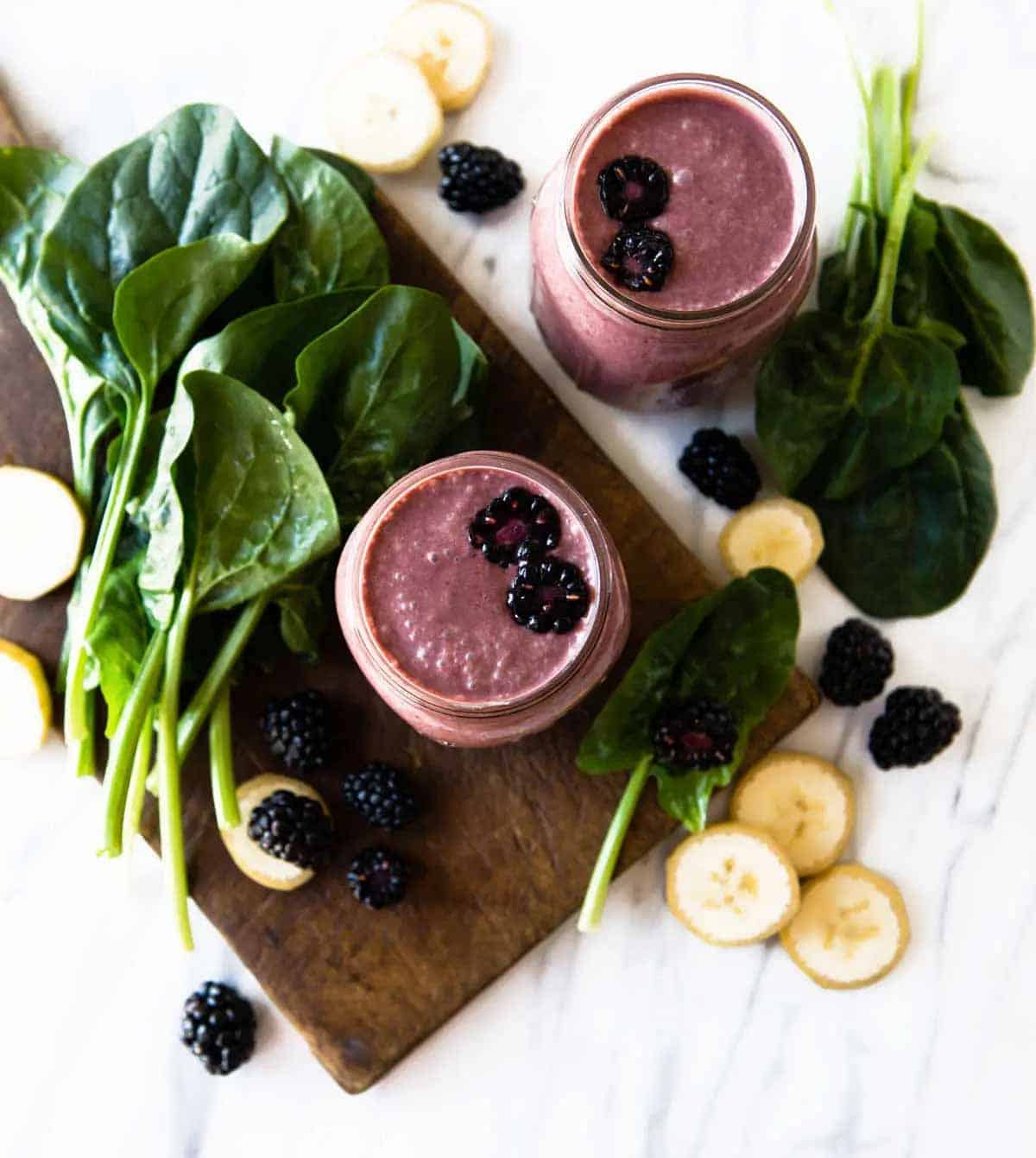 Fresh Blackberry Smoothie - Simple Green Smoothies