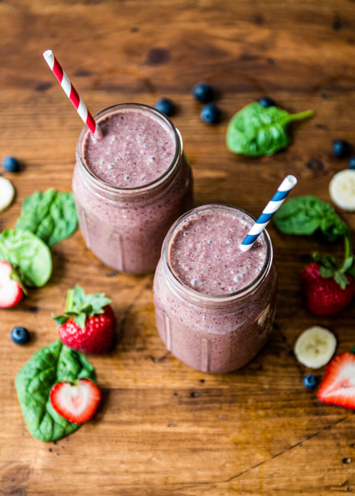 Blueberry Spinach Smoothie Simple Green Smoothies