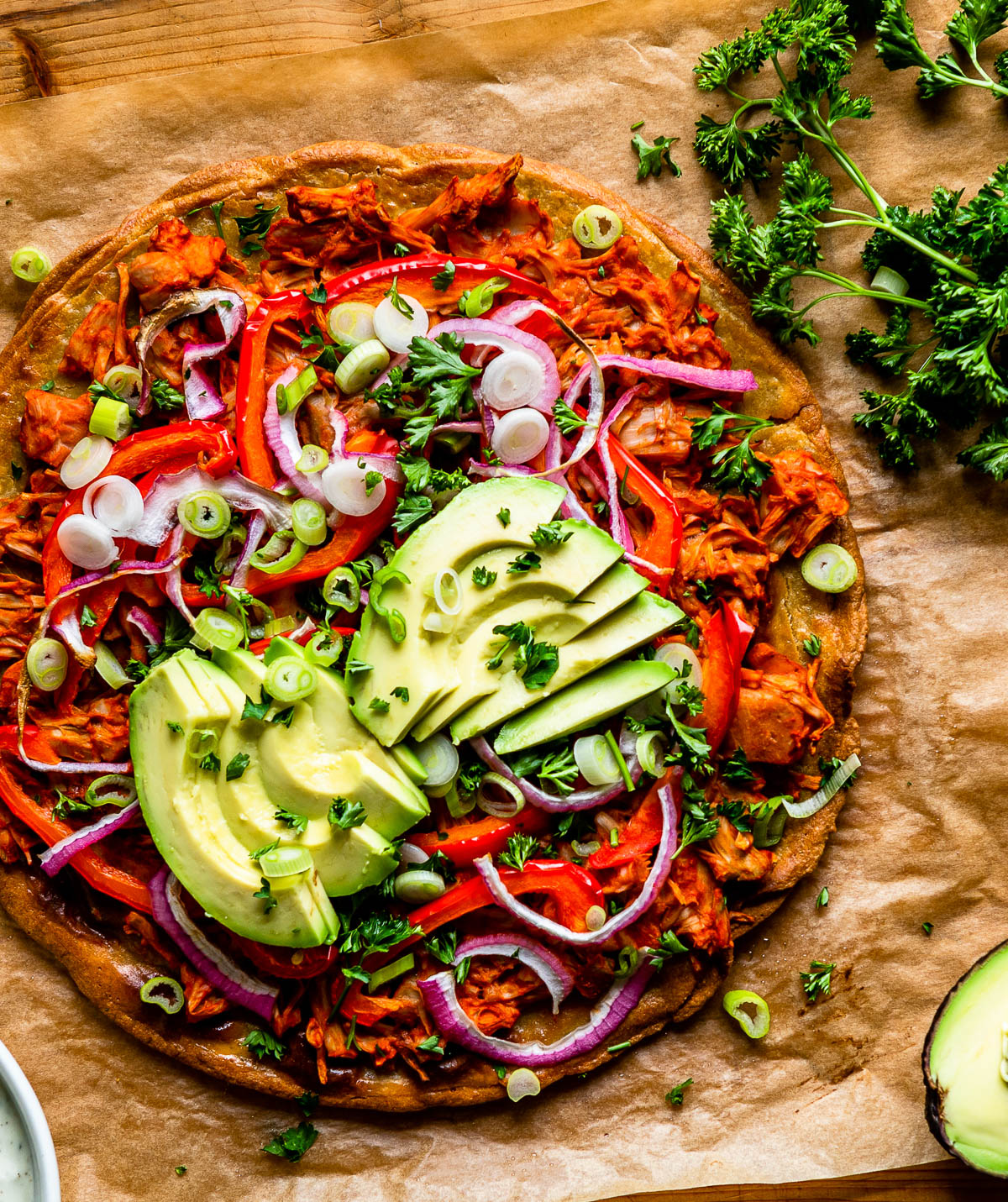 Buffalo Jackfruit Pizza - Simple Green Smoothies