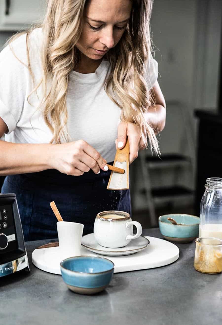 fresh ingredients in homemade beverage