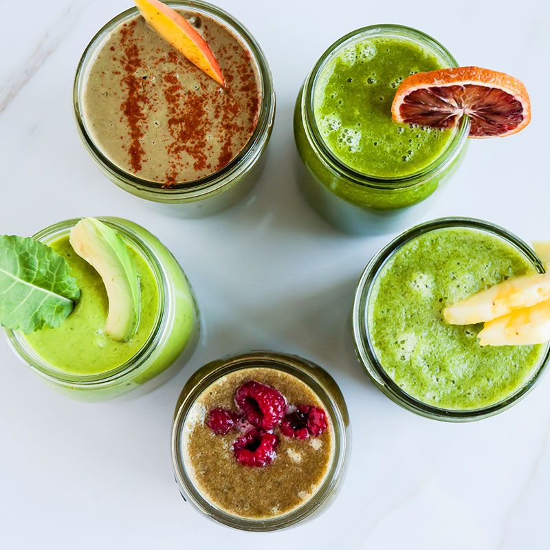 cleanse shop with smoothies