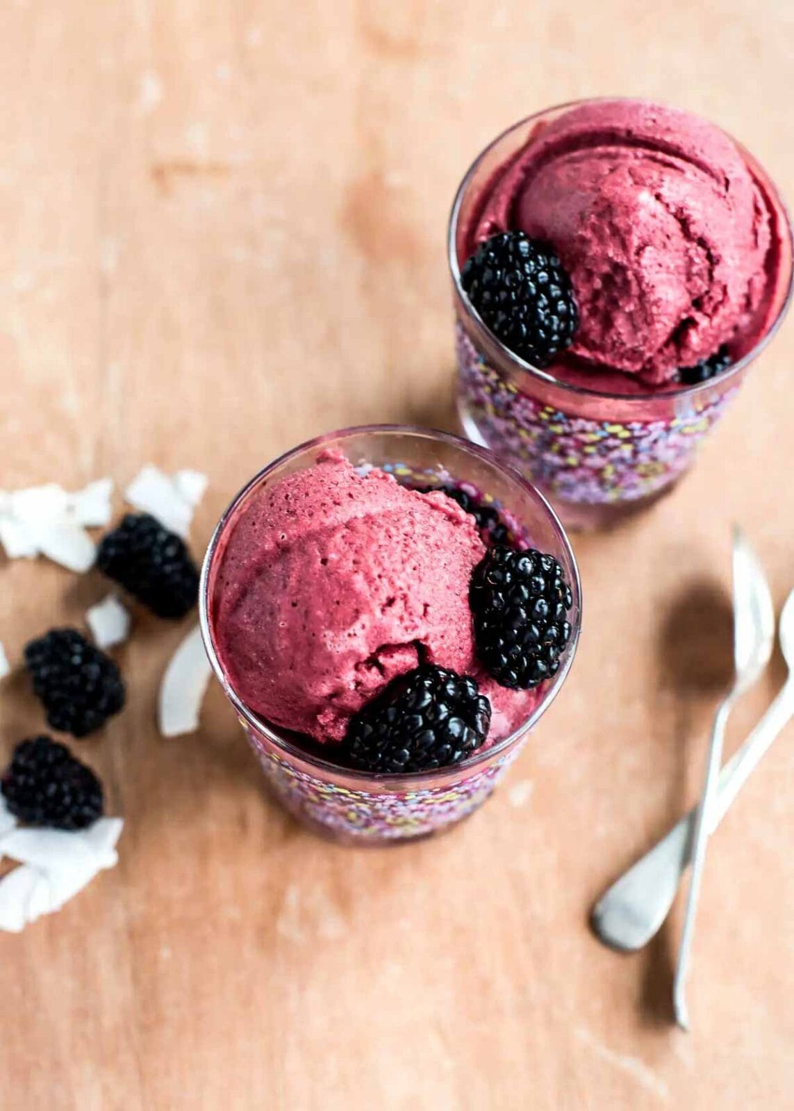 Blackberry Coconut Sorbet - Simple Green Smoothies