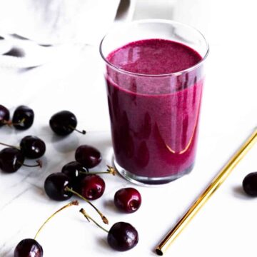 cherry collagen smoothie