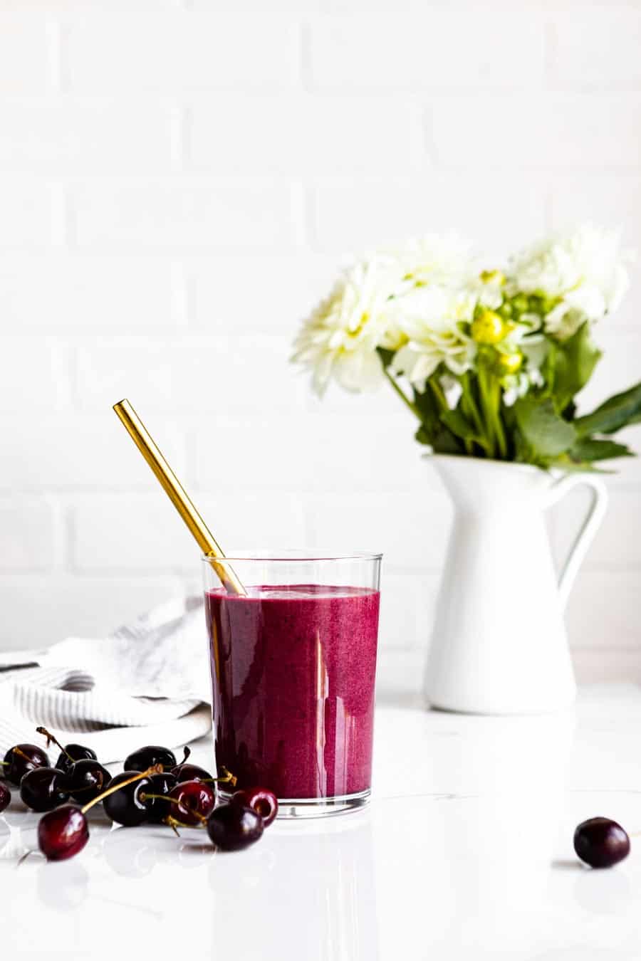 cherry collagen smoothie