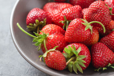 bowl of fresh strawberries