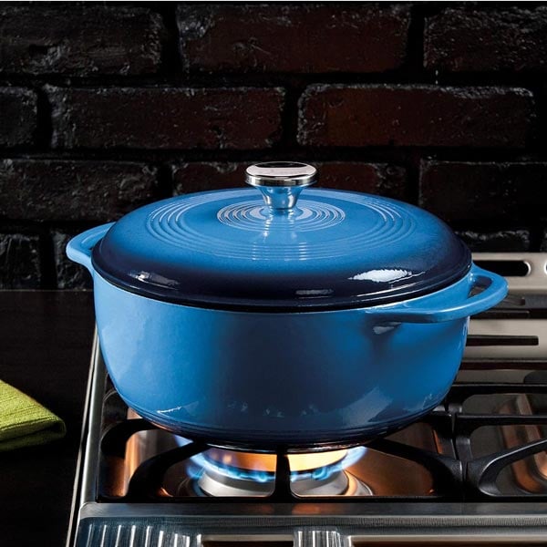 dutch oven enamel blue